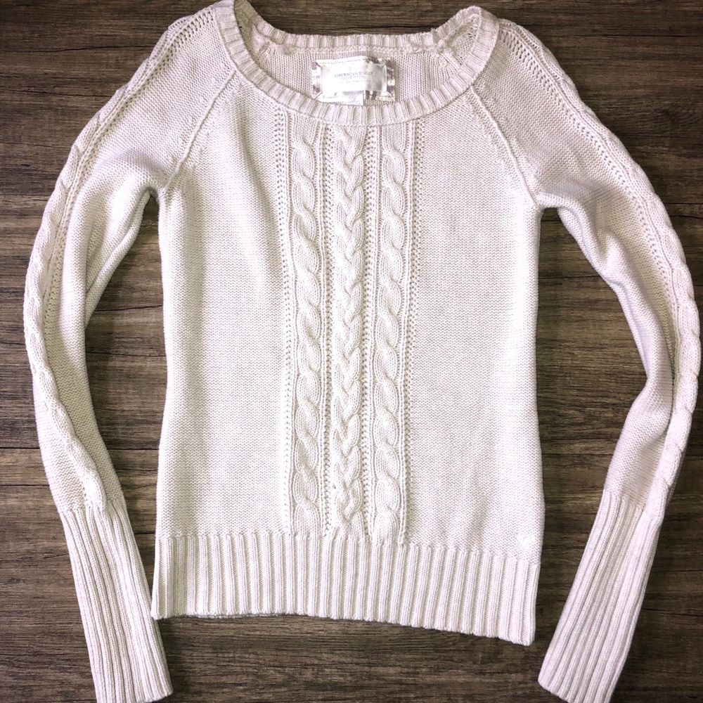 American Eagle cable sweater. Worn once